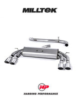 MILLTEK Cat-back – Audi S3 Sportback 8V/8V.2 - Non-resonated - Non-Valved - Quad Oval Polished Tips