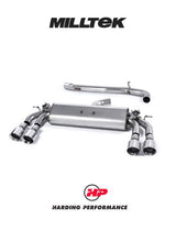 MILLTEK Cat-back – Audi S3 Sportback 8V/8V.2 - Non-resonated - Non-Valved - Quad Round Polished Tips