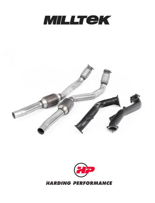 MILLTEK Larger-bore 76mm Downpipes – Audi RS6/RS7 S6/S7 C7 4.0 TFSI - 100 Cell Cats - Milltek Sport Cat Back System