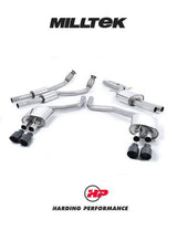 MILLTEK Cat-back – Audi S6 4.0 TFSI C7 - Resonated - Standard - Cerakote Black