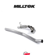 MILLTEK Catted Downpipe – Audi TTS Mk3 - Hi-flow Sports Catalyst