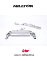 MILLTEK 76mm Cat Back RS3 Sportback (8V MQB – Pre-Facelift Only) - Non-Resonated - Polished Trims