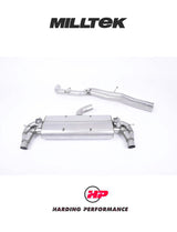 MILLTEK 76mm Cat Back RS3 Sportback (8V MQB – Pre-Facelift Only) - Non-Resonated - Polished Trims