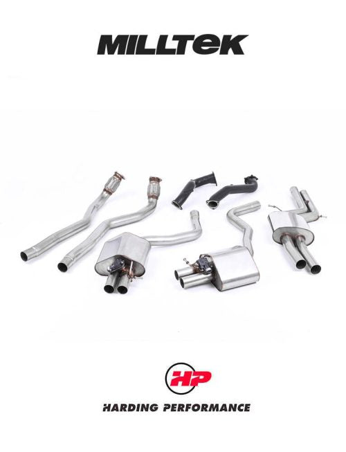 MILLTEK Full System – Audi RS6/RS7 C7 4.0 TFSI - Resonated - Decat