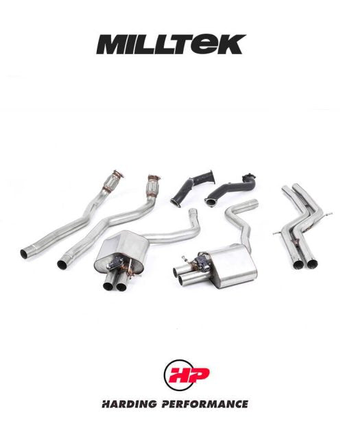 MILLTEK Full System – Audi RS6/RS7 C7 4.0 TFSI - Non-Res - Decat