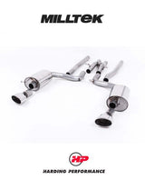 MILLTEK Cat-back – Audi RS6 C6 - Non-resonated - Dual-Oval