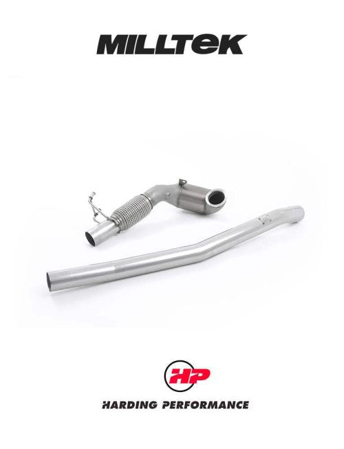 MILLTEK Catted Downpipe – Audi TTS Mk3 - Cast 200-cell Race Catalyst
