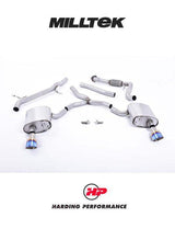 MILLTEK Cat-back – Audi A4 2.0 TFSI B9 Quattro Saloon & Avant - Non-resonated - Burnt Titanium