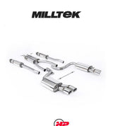 MILLTEK Cat Back Audi S6 5.2 V10 C6 FSI Quattro - Part-resonated / Road+
