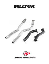 MILLTEK Larger-bore 76mm Downpipes – Audi RS6/RS7 S6/S7 C7 4.0 TFSI - Decat - OE Cat Back System