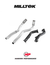 MILLTEK Larger-bore 76mm Downpipes – Audi RS6/RS7 S6/S7 C7 4.0 TFSI - 100 Cell Cats - OE Cat Back System