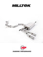 MILLTEK Cat-back – Audi A3 2.0T FSi 2WD (5 door Sportback) - Non-Resonated - No