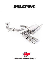 MILLTEK Cat-back – Audi A3 2.0T FSi 2WD (5 door Sportback) - Resonated - Yes