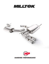 MILLTEK Cat-back – Audi A3 2.0T FSi 2WD (5 door Sportback) - Resonated - Yes