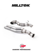 MILLTEK Large Bore Downpipe Suit Non-OPF – Audi RS3 8V.2, TTRS - Decat - 3"/76Mm