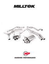 MILLTEK Cat Back – Audi RS5 B9 2.9 V6 Turbo Coupe (Non OPF/GPF Models) - Road+ - Burnt Titanium Oval Trims