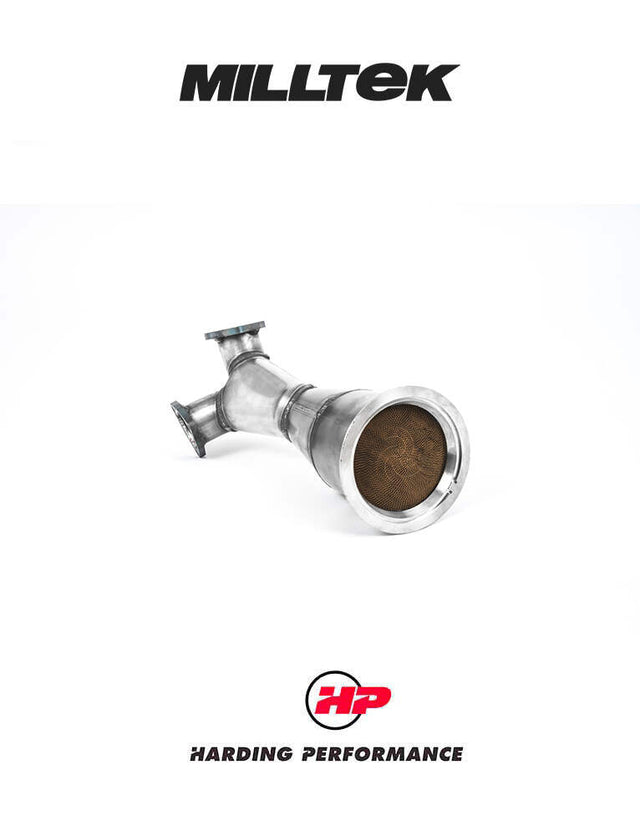 MILLTEK Large Bore Downpipe and Hi-Flow Sports Cat – SQ5 3.0TFSI, Fits, OE & MILLTEK System [SSXAU761]