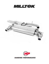 MILLTEK 76mm Cat Back RS3 Sportback (8V MQB – Facelift Only) - Resonated (EC Approved) - Polished Trims