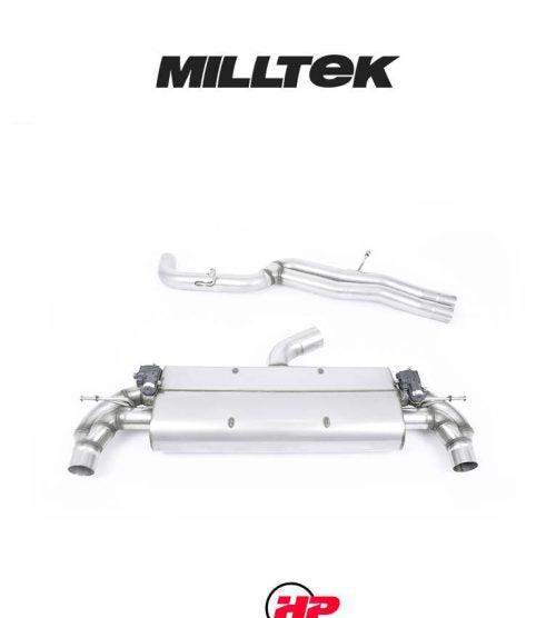 MILLTEK Cat-back – Audi TTRS Mk3 2.5 TFSI Titanium Trims - Non-resonated - Titanium