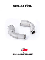 MILLTEK Large Bore Downpipes – Audi RS4/RS5 B9/B9.5 2.9 V6 - Cat Replacement Pipes