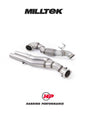 MILLTEK Large Bore Downpipe Suit OPF – Audi RS3 8V/8Y, RSQ3, TTRS - Decat - 3"/76Mm