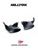 MILLTEK Front Pipe-back (Twin 80mm) RS6/RS7 C8 4.0 V8 bi-Turbo - Polished Oval Trims