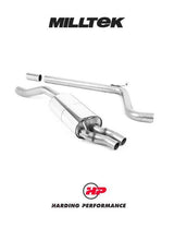 MILLTEK Cat-back – Audi A1 40TFSI 5 Door 2.0 (207PS) - Polished GT-76 Trims