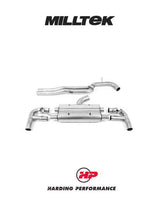 MILLTEK 80mm Cat Back RS3 Sportback (8V MQB – Facelift Only) - Non-Resonated - Burnt Titanium Trims