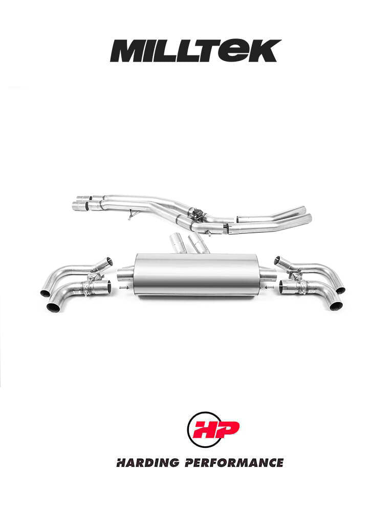 MILLTEK Cat-back RSQ8 4.0 V8 Bi-Turbo Front Pipe-back [SSXAU898]