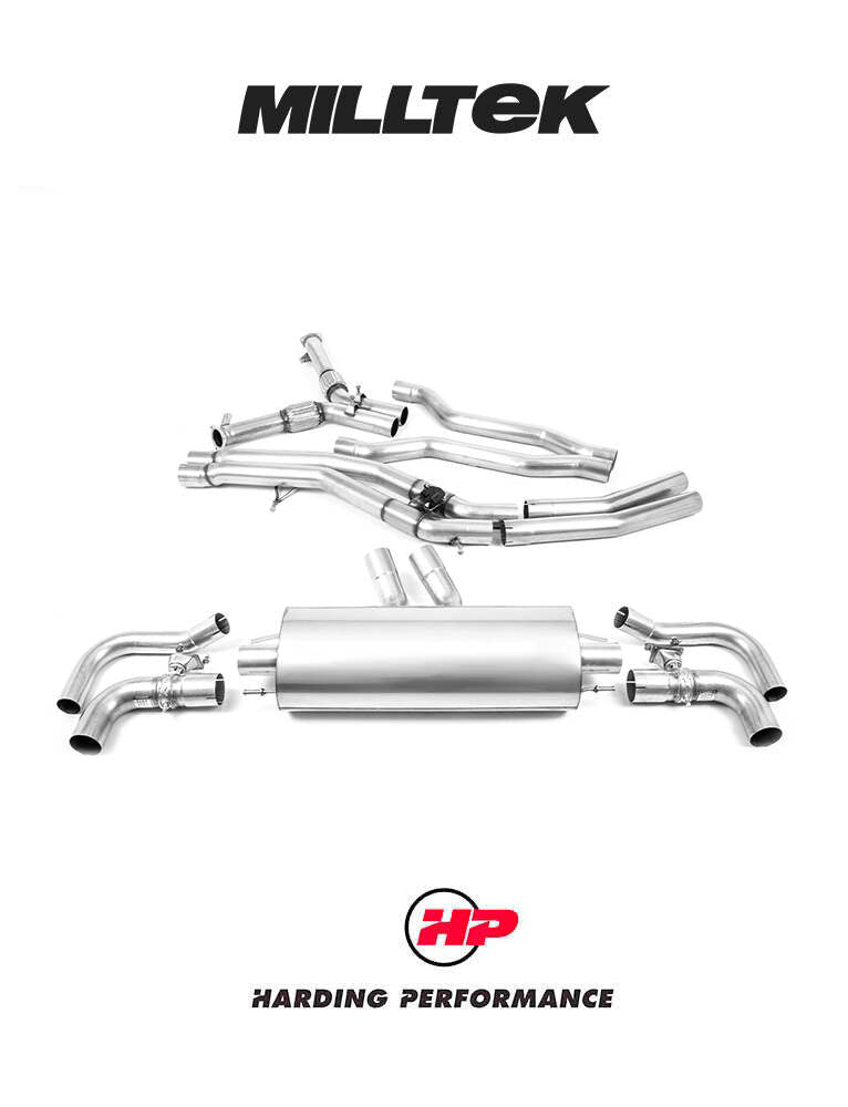 MILLTEK Cat-back RSQ8 4.0 V8 Bi-Turbo Particulate Filter-back [SSXAU899]