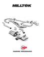 MILLTEK Cat Back System (Twin 80mm) Audi RS6/RS7 C8 4.0 V8 bi-Turbo in Performance Edition - Non-Resonated - Polished Oval Trims - Does not requires cutting of the OE system