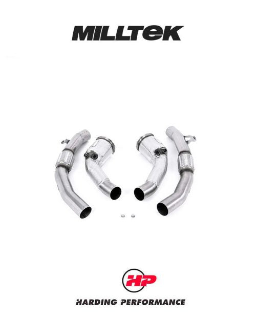 MILLTEK Large Bore Downpipes RS6/RS7 C8 & S8 D5 4.0 V8 - High Flow Sports Cats - Milltek Cat Back - Non-OPF