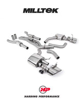 MILLTEK Cat Back System (Twin 80mm) Audi RS6/RS7 C8 4.0 V8 bi-Turbo in Performance Edition - Resonated - Polished Oval Trims - Requires OE system to be Cut