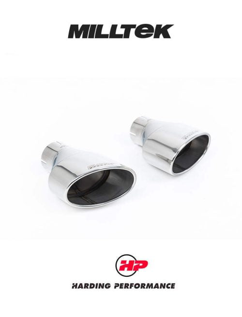 MILLTEK 80mm Cat Back RS3 Sportback (8V MQB – Pre-Facelift Only) - Resonated (EC Approved) - Polished Trims