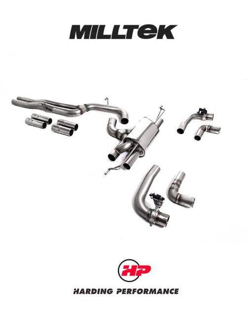 MILLTEK Audi RS3 8Y Sedan Particulate Filter-Back - Race Non Resonated