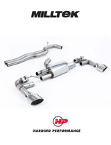 MILLTEK 80mm Cat Back RS3 Sportback (8V MQB – Facelift Only) - Race Non-Resonated (Loudest) - Polished Trims