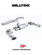 MILLTEK 80mm Cat Back RS3 Sportback (8V MQB – Facelift Only) - Race Non-Resonated (Loudest) - Polished Trims