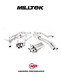 MILLTEK Cat Back – Audi RS5 B9.5 2.9 V6 Turbo Coupe (Non OPF/GPF Models) - Resonated - Polished Oval Trims