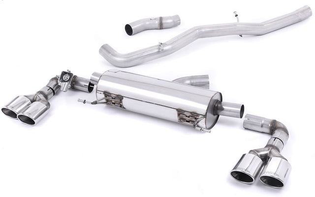 Milltek Sport | Cat-Back (Valved, Non-Res, Oval Tips) (Audi S1) - ModsDirect