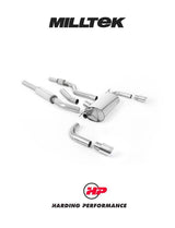MILLTEK Cat-back – BMW F32 428i Automatic, 435i-style Outlet - Resonated - Polished