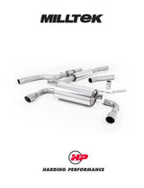 MILLTEK Cat-back – BMW F32 428i Manual, 435i-style Outlet - Resonated - Titanium