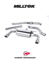 MILLTEK Cat-back – BMW 2 Series M235i Coupé (F22) (None xDrive) - Resonated System - Titanium Tips