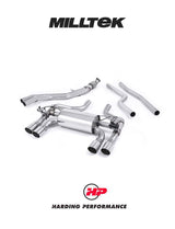 MILLTEK Cat Back BMW F87 M2 Hollowtek Twin System - Carbon JET-90