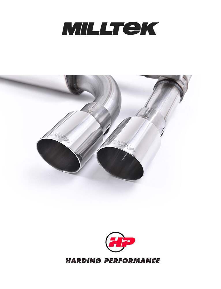 MILLTEK Cat Back BMW F87 M2 Hollowtek Twin System - Carbon JET-90