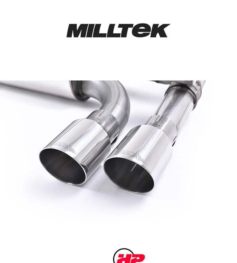 MILLTEK Cat Back BMW F87 M2 Hollowtek Twin System - Polished