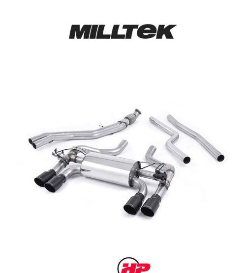 MILLTEK Cat Back BMW F87 M2 Hollowtek Twin System - Cerakote Black