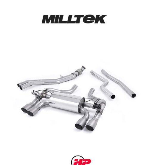 MILLTEK Cat Back BMW F87 M2 Hollowtek Twin System - Titanium