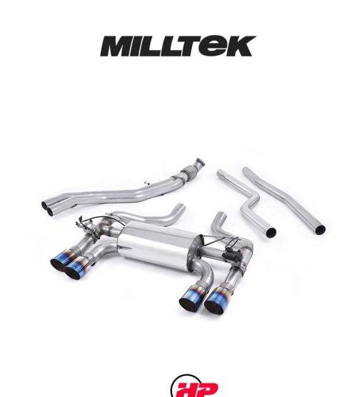 MILLTEK Cat Back BMW F87 M2 Hollowtek Twin System - Burnt Titanium