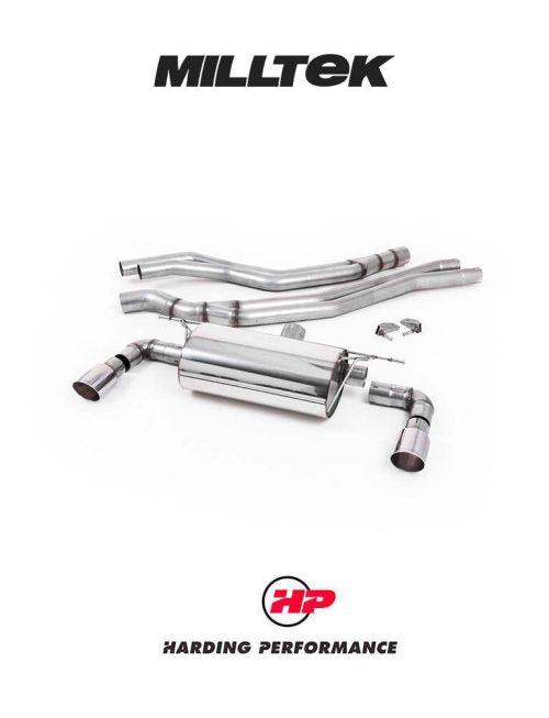 MILLTEK Cat-back – BMW M140i 3/5 Door (F20/F21 LCI) - Resonated - Polished