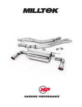 MILLTEK Cat-back – BMW M140i 3/5 Door (F20/F21 LCI) - Resonated - Polished